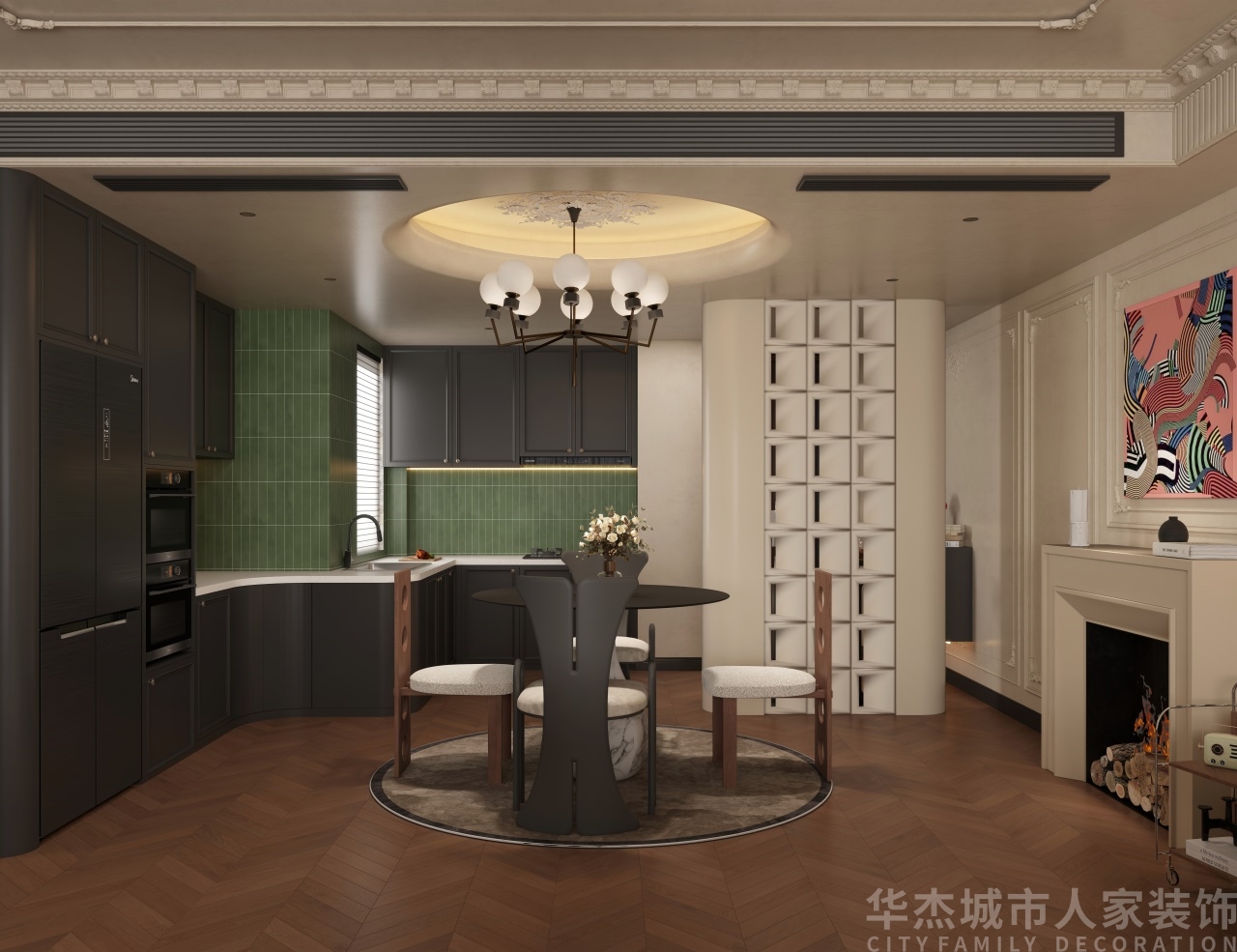 桂语晴澜 · 130㎡ · 法式复古 - 实景图4