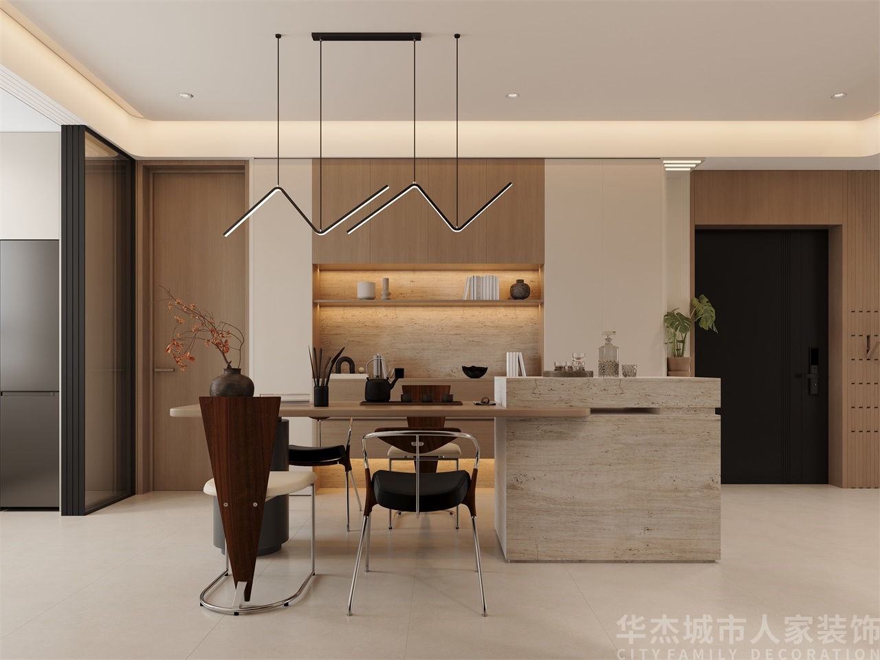 现代泓景园· 131㎡ · 自然风装修 - 实景图3